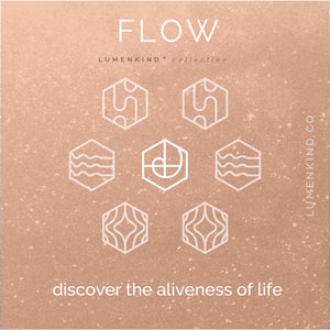 The Flow Collection helps you discover the aliveness of life. It has Flow, Feel, Create, and Play Mindful Marks.
