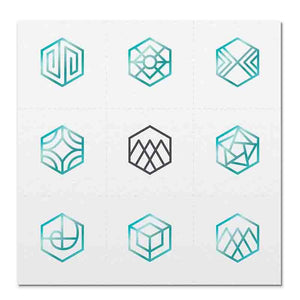 Front side page of Teal Balance mindful marks temporary mindfulness tattoo wearable reminders.