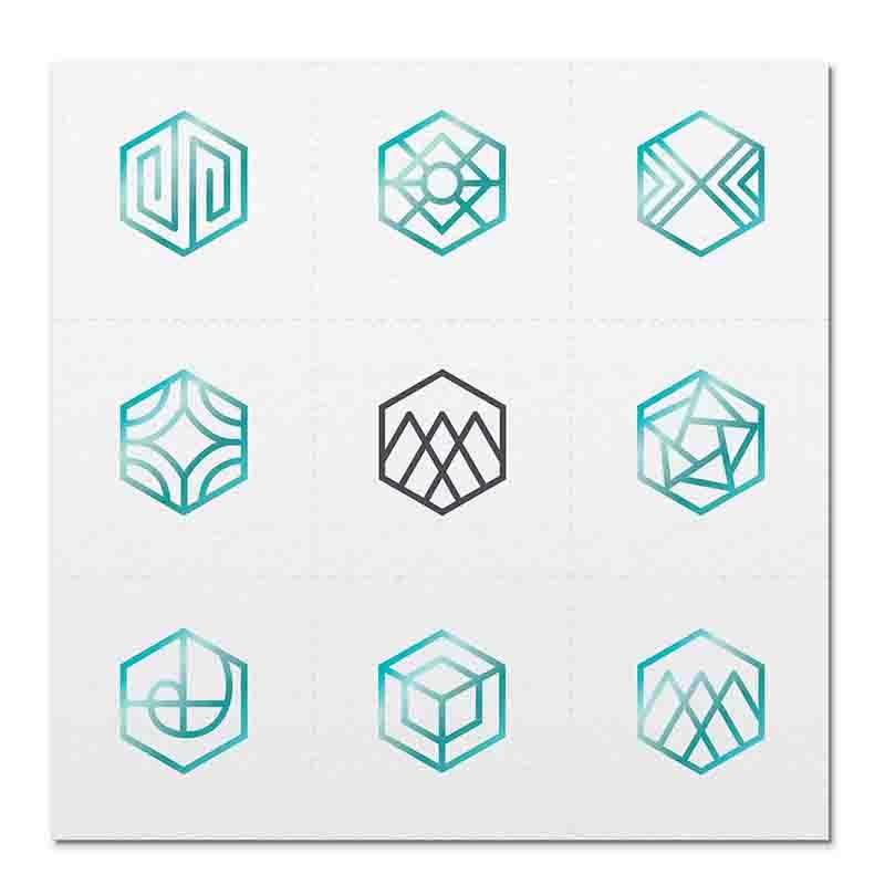 Front side page of Teal Balance mindful marks temporary mindfulness tattoo wearable reminders.