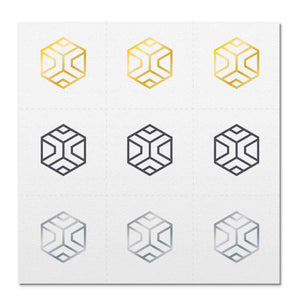 Front side page of Strength mindful marks temporary mindfulness tattoo wearable reminders.
