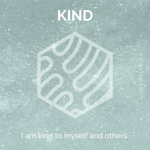 The suggested intention is KIND. I am kind to myself and others.