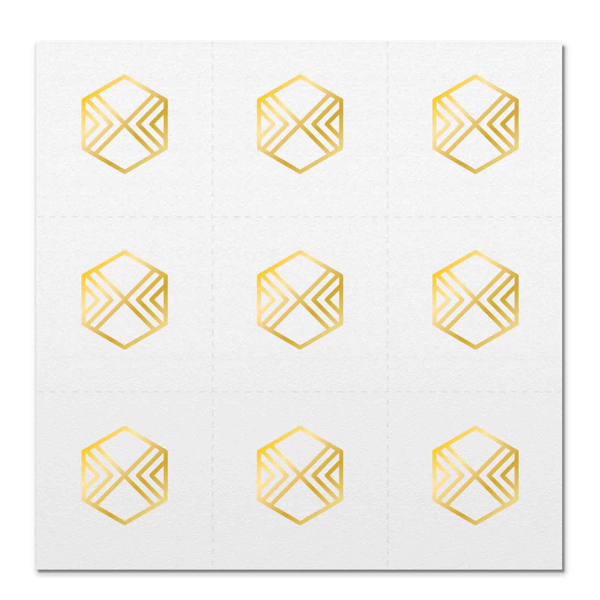 Front side page of Communicate (gold) mindful marks temporary mindfulness tattoo wearable reminders.