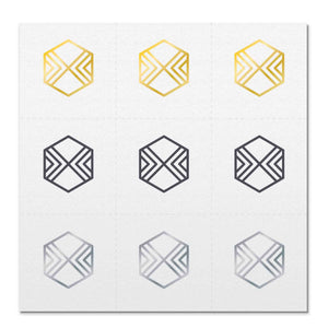 Front side page of Communicate mindful marks temporary mindfulness tattoo wearable reminders.