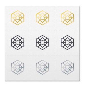 Front side page of Visualize mindful marks temporary mindfulness tattoo wearable reminders.