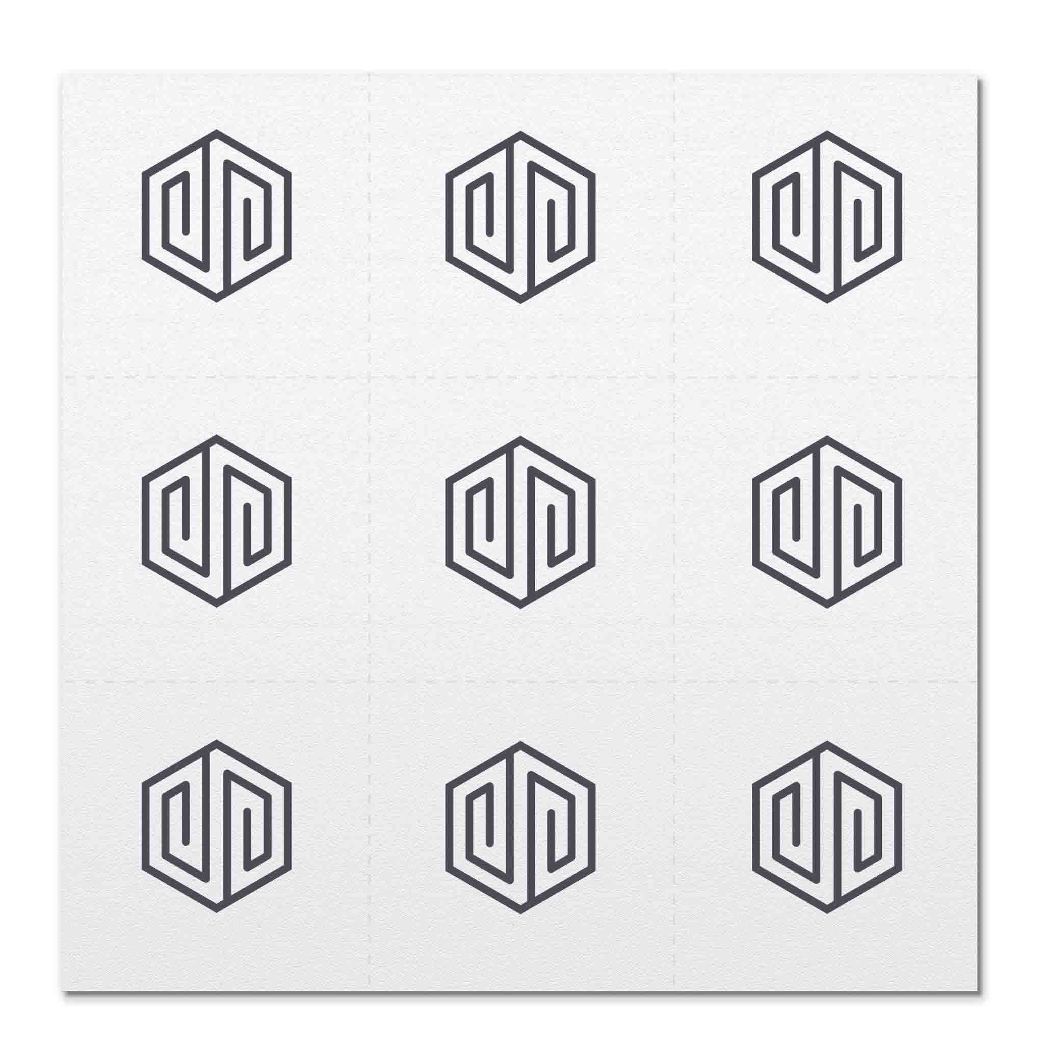 Front side page of Receive (charcoal) mindful marks temporary mindfulness tattoo wearable reminders.