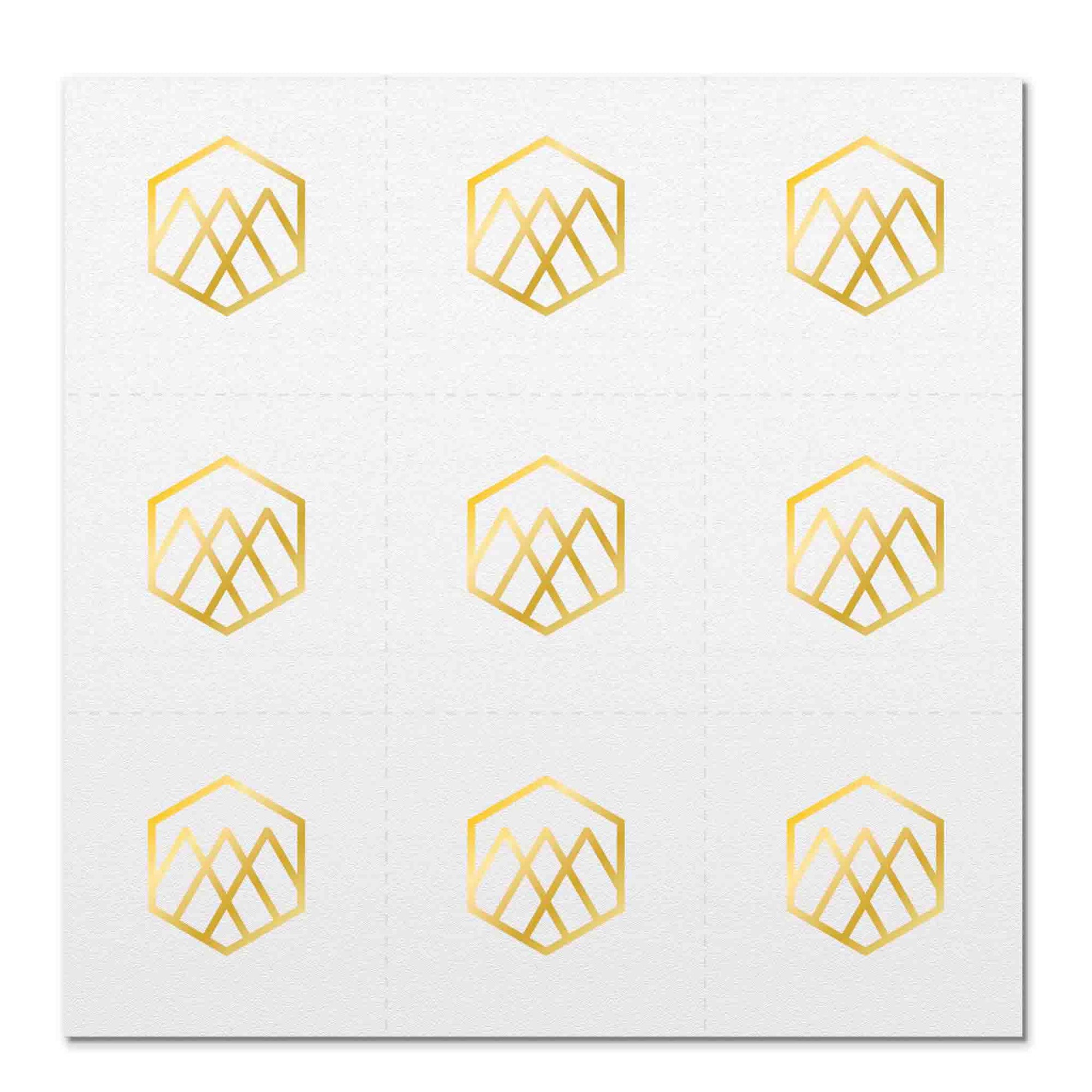 Front side page of Breathe (gold) mindful marks temporary mindfulness tattoo wearable reminders.