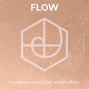 2.0 The suggested intention is FLOW. I embrace what the world offers.