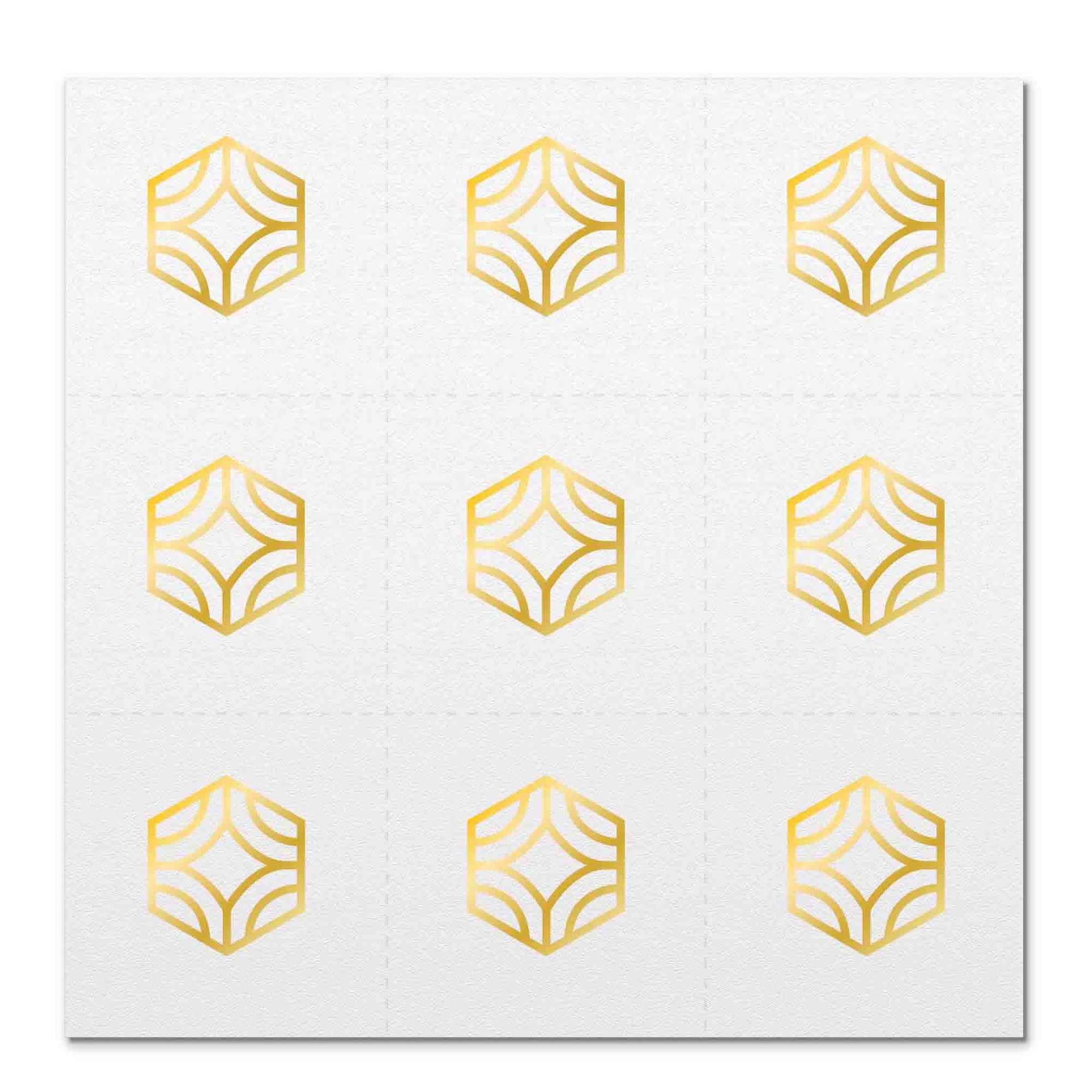 Front side page of Love (gold) mindful marks temporary mindfulness tattoo wearable reminders.